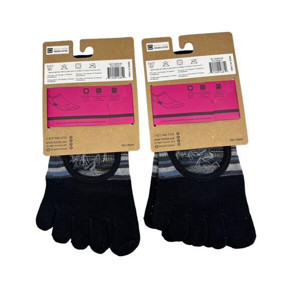 ToeSox Full Toe Bellarina Grip Socks - 2 Pairs - Picture 3 of 3